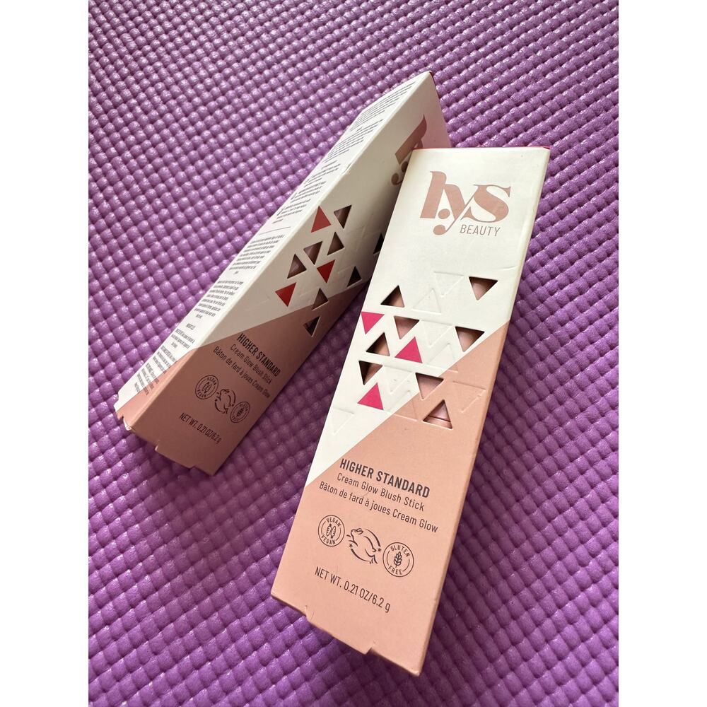2 LYS Higher Standard Cream Glow Blush Stick in COURAGEOUS & ELITE NEW full size